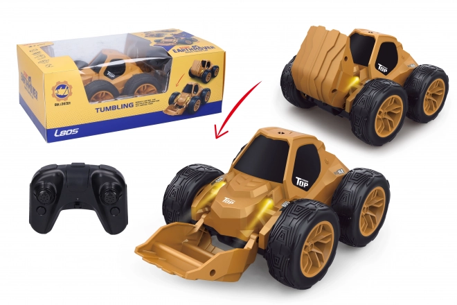 RC bulldozer met kiepen op afstandsbediening 20 cm
