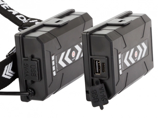 Professionele hoofdlamp Bailong met LED CREE XHP160 en powerbankfunctie