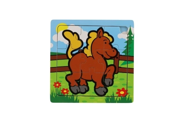 Mini puzzel Mijn eerste dieren - 9 stukjes