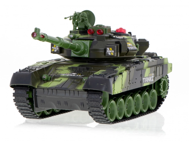 Militaire tank op afstandsbediening met bos camouflage