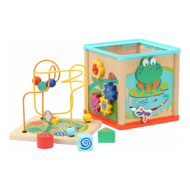 Kleine Voet Houten Motoriek Kubus Tuin
