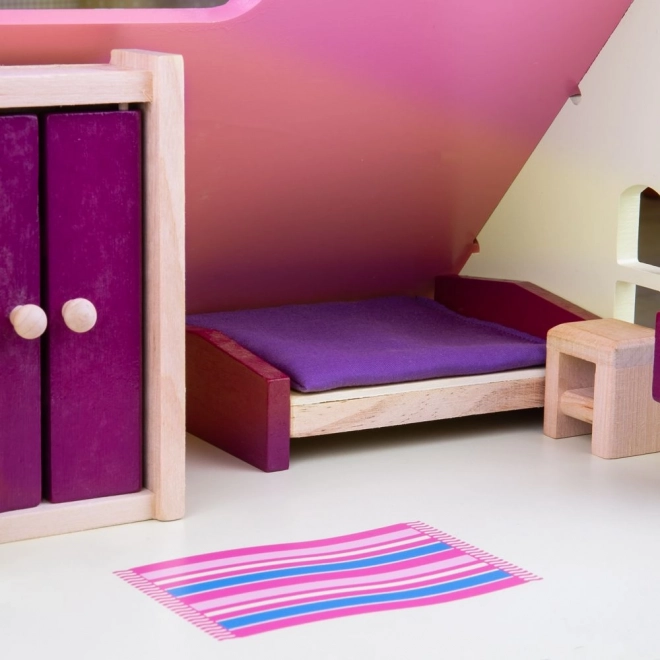 Houten meubels voor het poppenhuisje