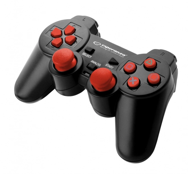 Gamecontroller Trooper zwart/rood