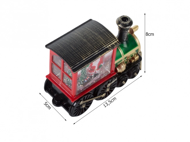 Kerstlantaarn locomotief met LED-verlichting