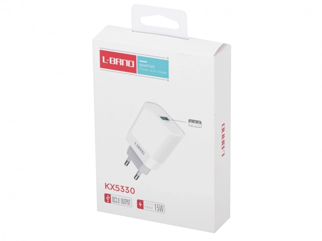 Witte sneloplader USB 15W