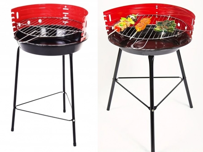 Tuin draagbare kampeerbarbecue op houtskool