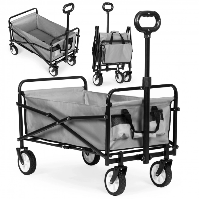 Opvouwbare tuinkar MultiGarden grijs 48x90 cm