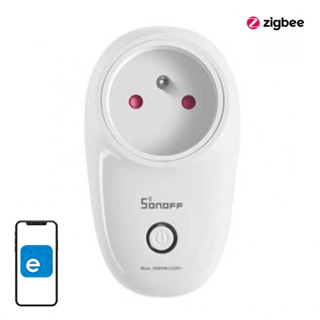 Wi-Fi Slimme Stekker Sonoff S26R2ZBTPE-FR (Type E)