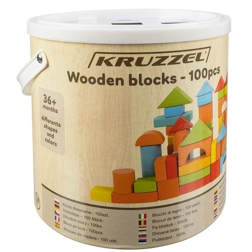 Houten blokken - 100 stuks. Kruzzel 22666