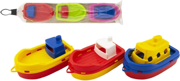 Kunststof bootjes voor in het water 3 stuks, 14 cm