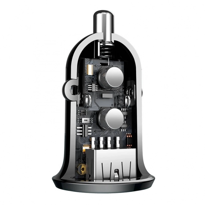 autolader Baseus Grain Pro 2x USB zwart