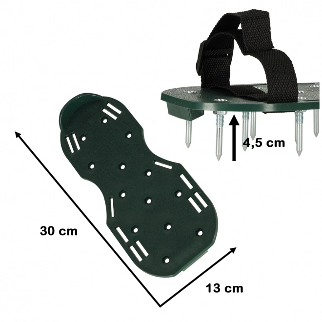 Grasbeluchter woeler schoenen met spikes voor gazon