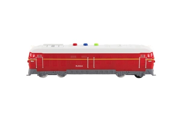 Kunststof locomotief met licht- en geluidseffecten