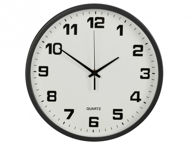 Grote stille wandklok 25 cm rond