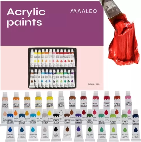 Acrylverf 24 stuks 12 ml