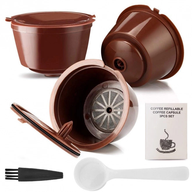 Set van 3 herbruikbare koffiecapsules voor DOLCE GUSTO