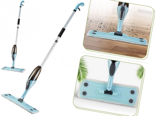 Opvouwbare mop met sproeier en 3x microvezel