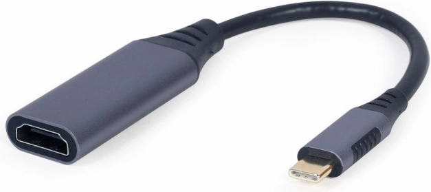 USB‑C naar HDMI‑adapter 4K 60 Hz, grijs, 15 cm