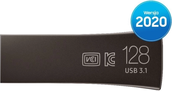 USB-flashdrive BAR Plus 128 GB, USB 3.1, titaan­grijs
