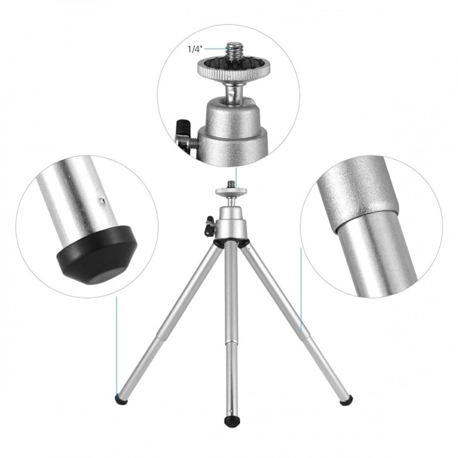 Compact statief met beweegbare kop