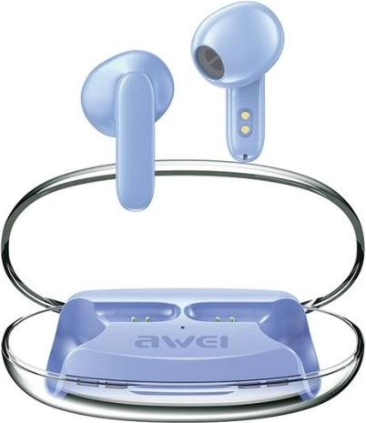 AWEI draadloze oordopjes bluetooth 5.3 met ENC TWS – blauw