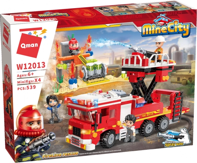 Werkend waterkanon voor realistisch blussen