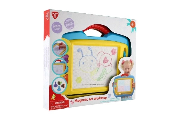 Magnetische tekentablet van plastic 20x15cm in doos 38x32x5cm