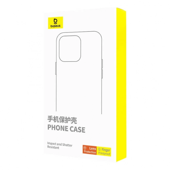 Baseus hoesje van synthetische vezels voor iPhone 15 Plus met gehard glas