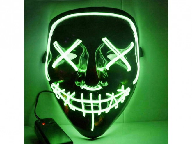 Lichtgevende LED-masker schoonmaakfeest