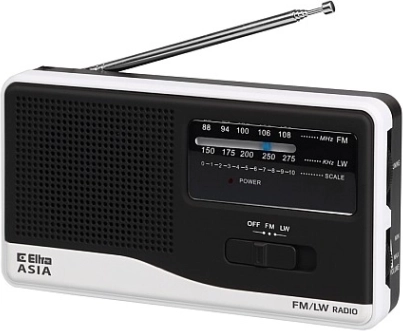 Draagbare radio ASIA wit