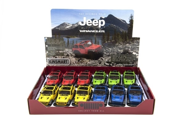 Metalen model Jeep Wrangler 2018 met open dak