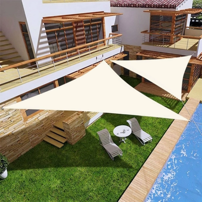 Waterdichte zonnedoek 4x4x4m ModernHome - beige