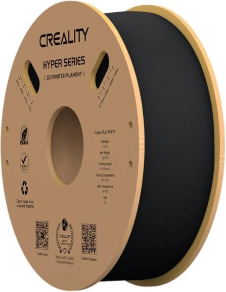 Filament Creality Hyper PLA, zwart, 1,75 mm, 1 kg