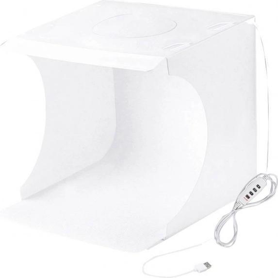 schaduwloze fototent PULUZ 23 cm met LED-verlichting