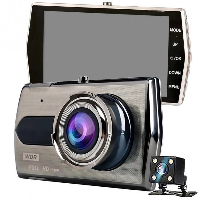 Autocamera met full HD opname en LCD-scherm