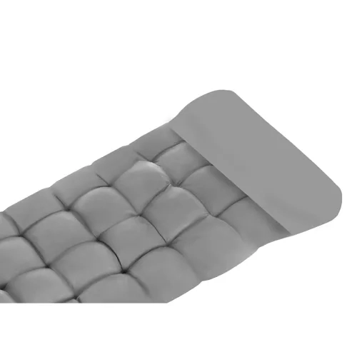 Gequilte kussen voor tuinligbed grijs 23490