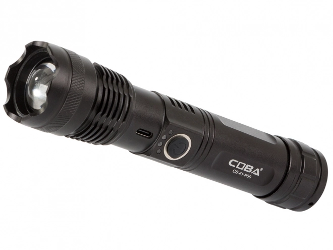 Militaire tactische zaklamp met USB-oplaadmogelijkheid en zoomfunctie