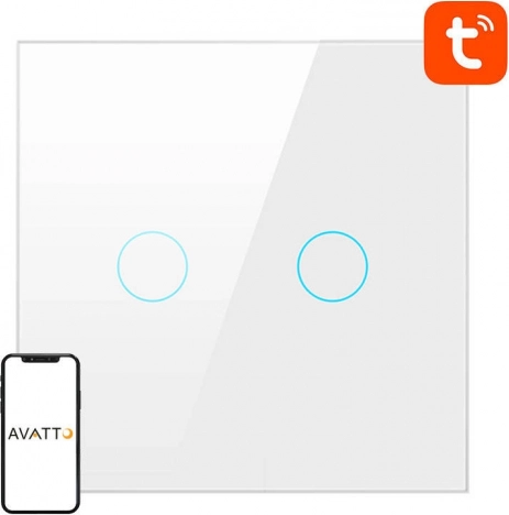Slimme WiFi-schakelaar Avatto wit