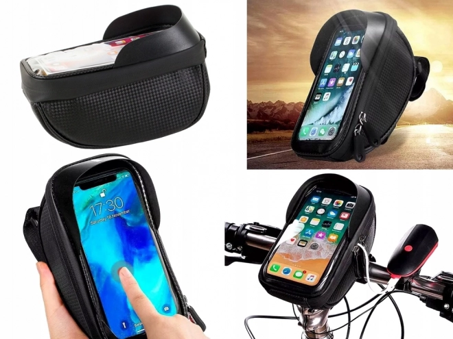 Waterdichte telefoonhouder voor fietstas