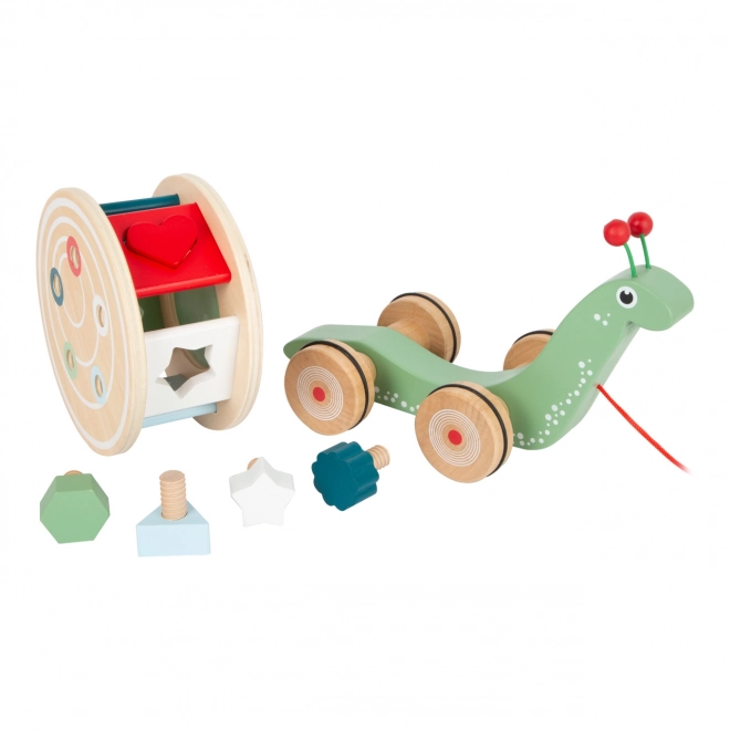Small Foot Trekkerige motorslak met vormen