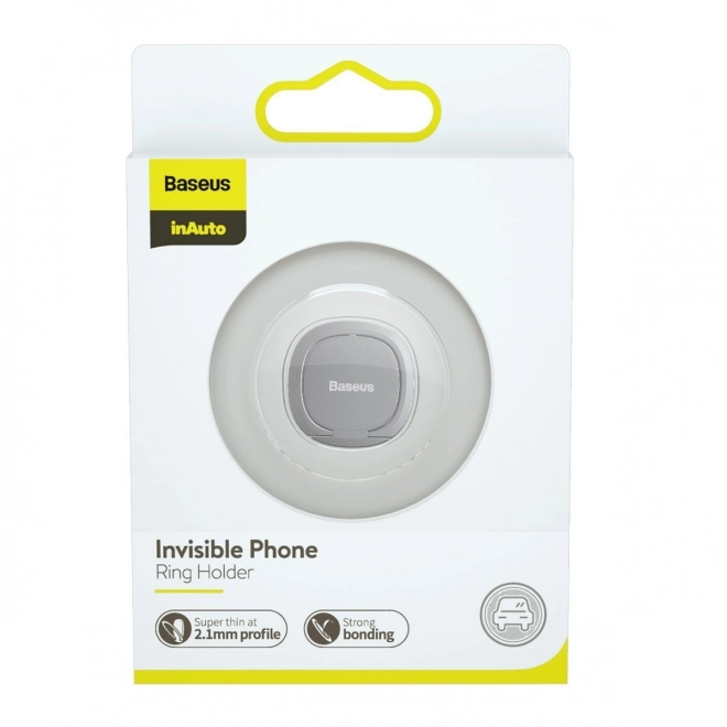 Baseus Onzichtbare Houder voor Ringen voor Smartphones - Zilver