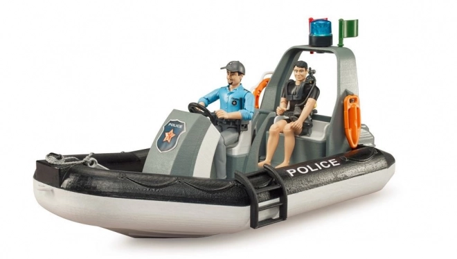 Bruder Politieboot met Agent en Duiker