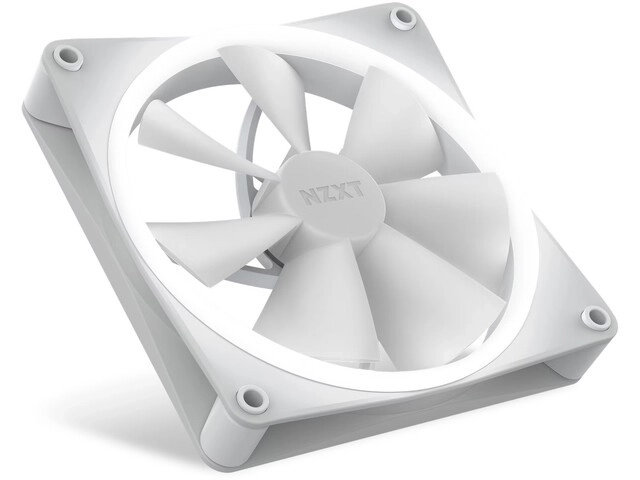 Witte RGB-ventilator 140mm NZXT F140