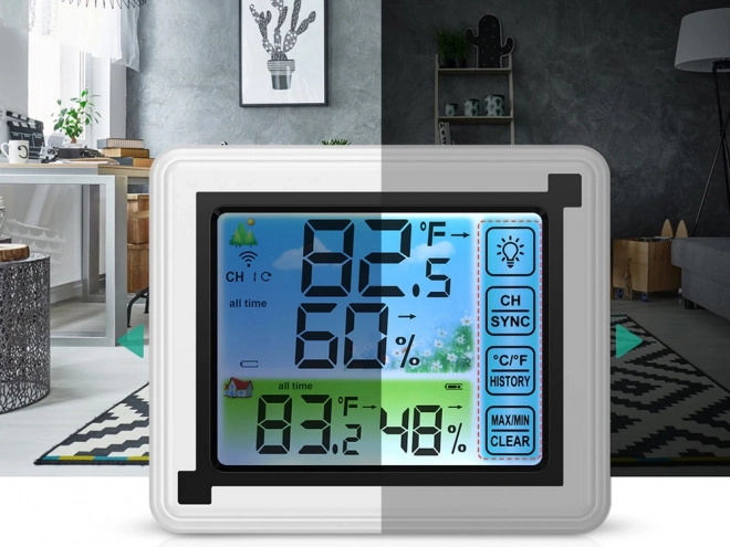 Draadloos weerstation met hygrometer