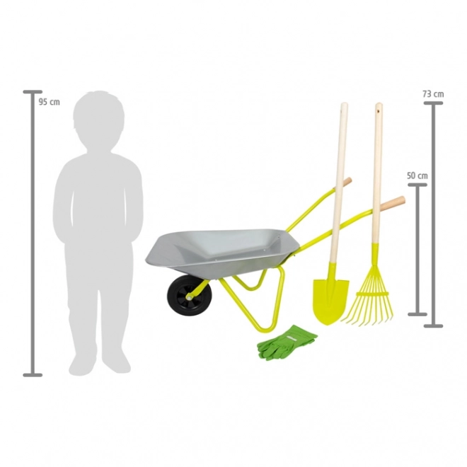 Small Foot Kruiwagen met tuingereedschap