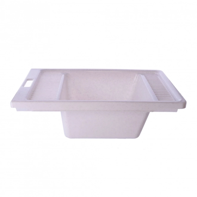 Badkamerkom met stop, POOLS PRODUCT - wit