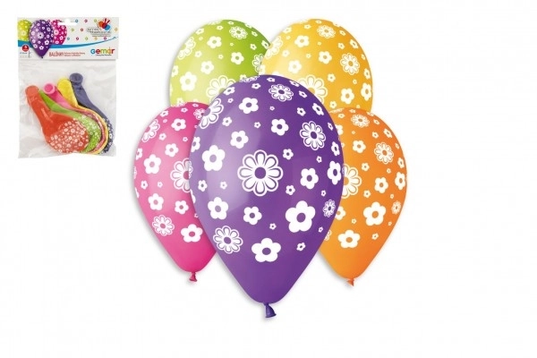 Opblaasballonnen bloemen - 5 stuks