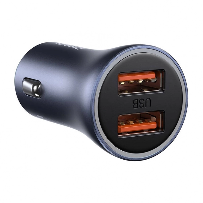 Baseus autolader met dubbele USB en USB-C kabel