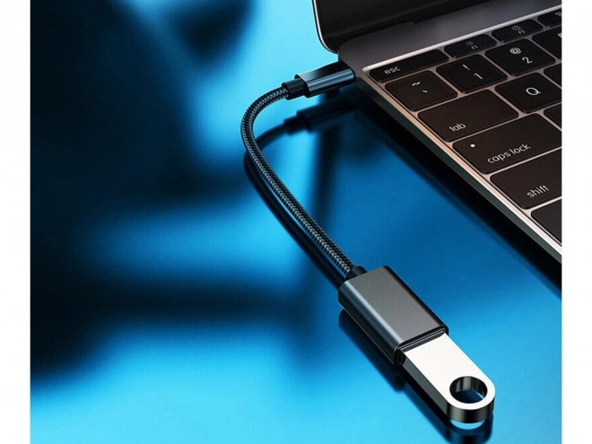 USB-C naar USB-A 3.0 OTG adapter met gevlochten kabel