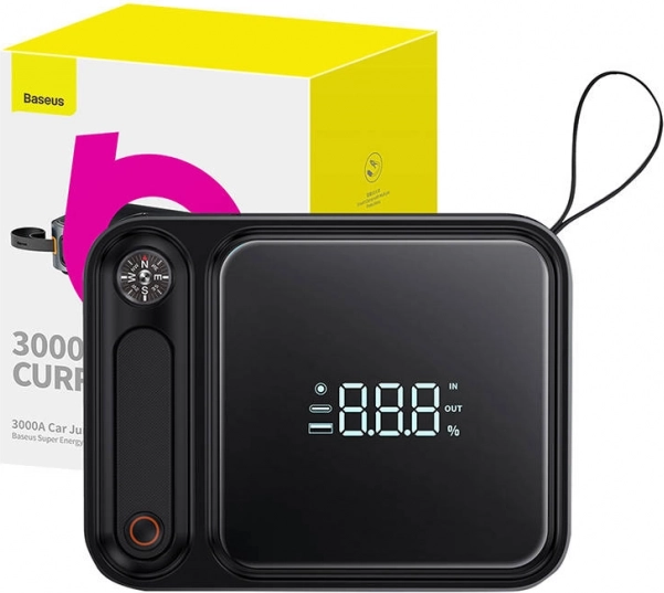 Baseus Super Energy Ultra starthulp powerbank voor auto 3000 A – zwart